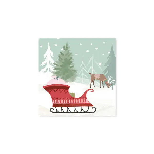 Christmas Trinkets Mini Pop-Up Card with Gold Foil