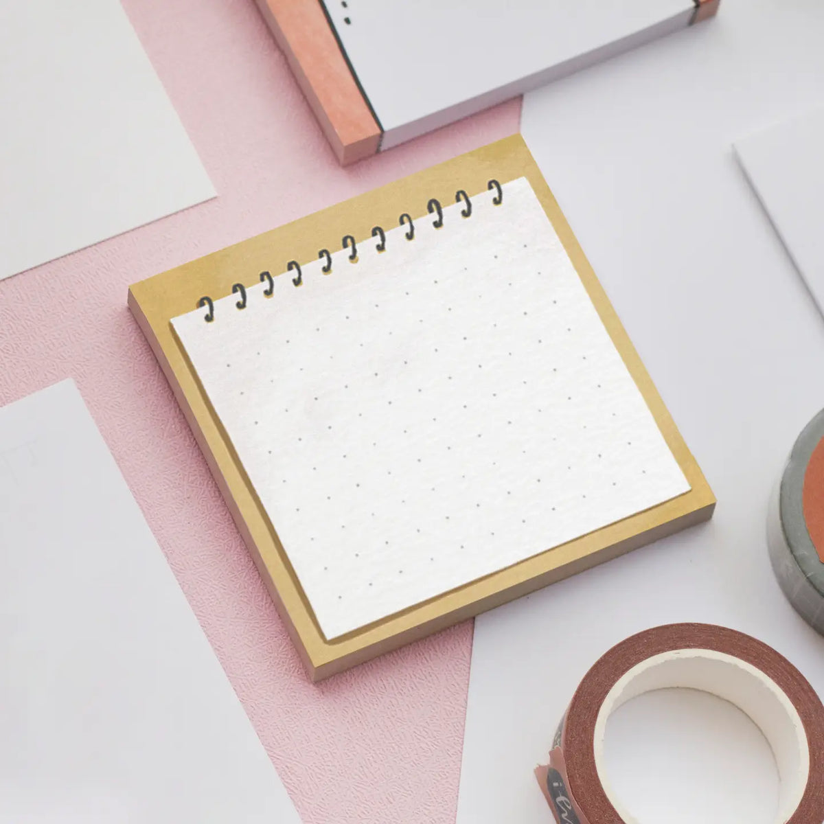 Dotted memo sticky note pad with dot grid sheets