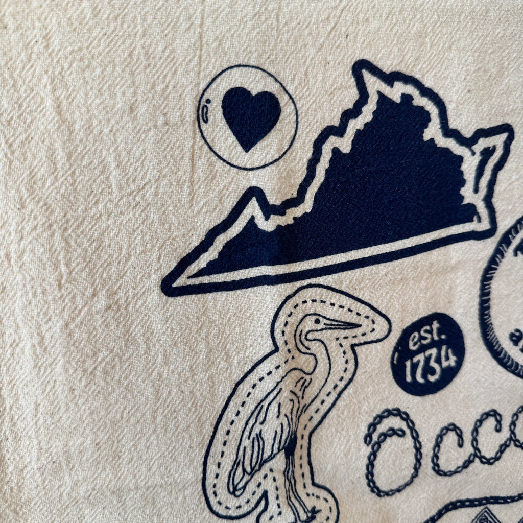 Occoquan Printed Flour Sack Cotton Tea Towel