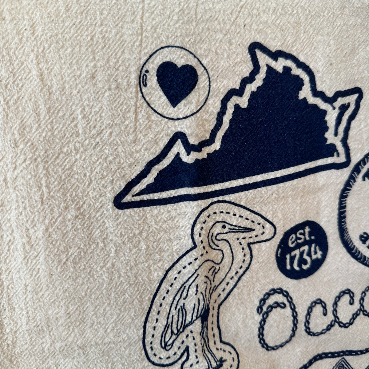 Occoquan Printed Flour Sack Cotton Tea Towel